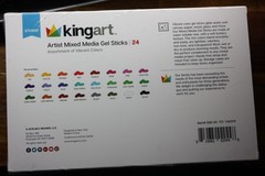 NIB NEW SEALED KINGART Artist Mixed Media Comfort Grip GEL STICKS Set of 24 pc
