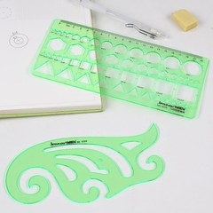 11PCS Geometric 17.8 to 25 Cm (Length) X 9.4 14.7 (Width), green