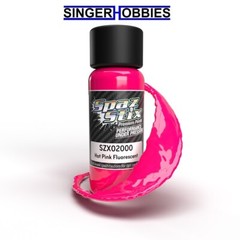 SPAZ STIX SZX02000 Hot Pink Fluorescent Airbrush Ready Paint, 2oz Bottle HH