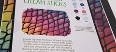 Crayola Signature Pearlescent 10 Cream Sticks Luxe Colors NIB in Sealed Tin