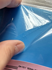 GRAFIX Clear Craft Plastic Sheets 6″x6″ 4 Sheets w/ Blue Liner .020 Thick