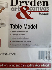 Dryden Art & Canvas Keeper Table Model with Wall Mount OPEN BOX! SAVE