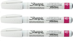 3-Pack White Tire Ink Permanent Marker Car Tread Lettering Paint Pen Waterproof