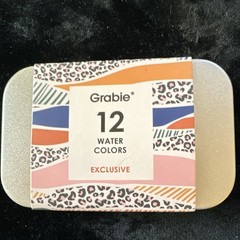 Grabie 12 Water Colors Multicolor Watercolor Set with Tin Case