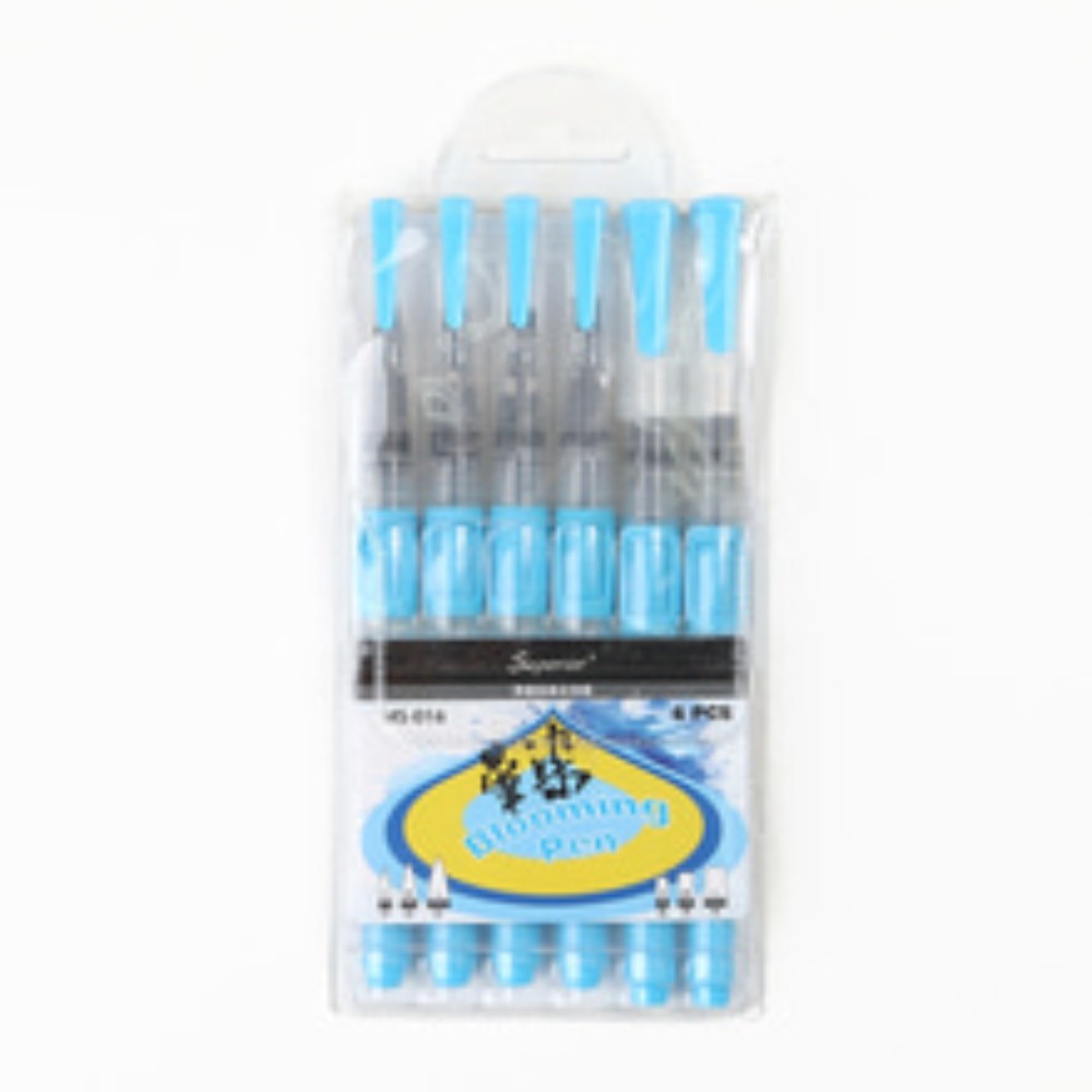 YULART Water Brush Pen 6pcs Set for Watercolor Painting Calligraphy
