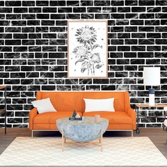 4Pcs Brick Stencils for Painting Walls 17 x10 17 x 10 inches, white clear