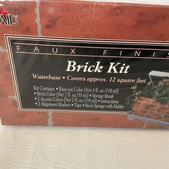 Plaid Faux Finish Brick Kit 30087 Waterbase Covers 12 Sq Ft NEW Sealed