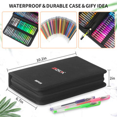 120 Pack Glitter Gel Pens Set, ZSCM 60 Colors Glitter Pens With 60 Refills, Colo