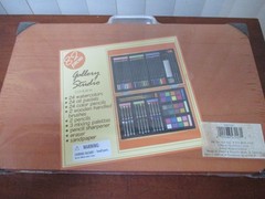 New & Sealed Gallery Studio 82 Piece Deluxe Art Supplies Set in Wooden Case