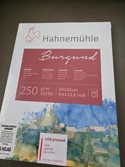 Sealed Hahnemuhle Watercolor cold pressed matt block 20 sheet 9.4″x12.6 120lbs