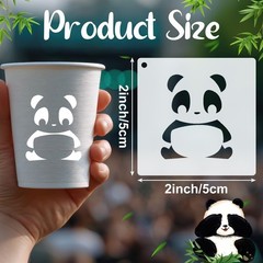 100 Pcs Small Stencils for Crafts, 2 Inch Reusable Cute Stencils for Painting…