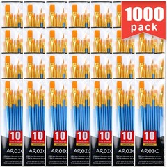 Acrylic Paint Brush Set, 1 Packs / 10 Pcs Watercolor Brushes Painting Brush Nylo