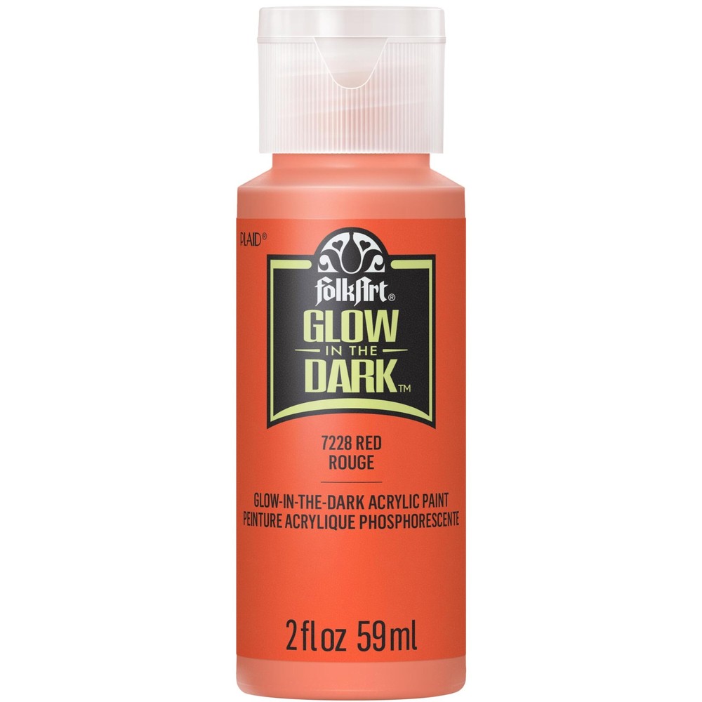 Folkart Glow-in-the-dark Acrylic Paint, 2 Oz., Red Kitchen