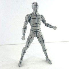 Body Kun Blockhead Joint Mannequin Drawing Figure Human Male Wireframe Gray Ver.
