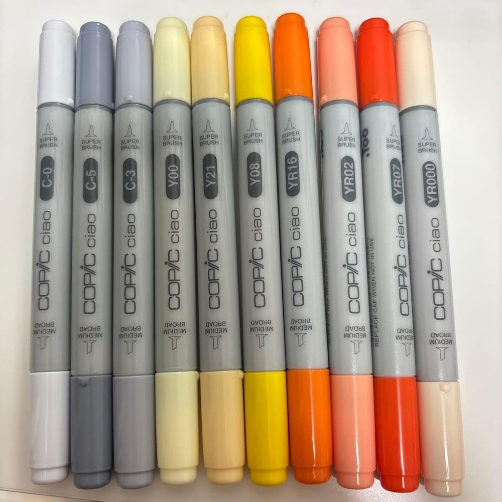 Copic Ciao 10 pieces set C Y YR