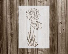 Dandelion Stencil, Durable Handmade Mylar Reusable Craft Painting Template, 2201