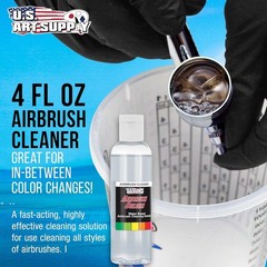 4-Ounce Airbrush Cleaning Solution for Paints and Makeup – Non-Toxic