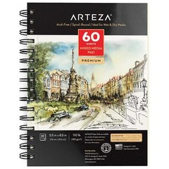 Arteza Mixed Media Pad | 5.5 x 8.5 | 60 Sheets