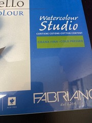 Fabriano Acquarello Watercolour 90 lb Paper 100% Cotton 73 Sheets 12”x15.75”