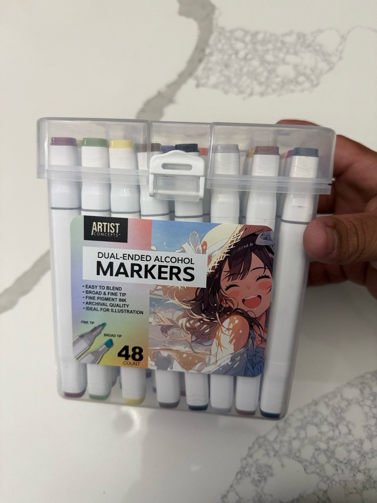 Artist Concepts Professional Markers Alcohol Based New In Box Sealed 48 Count
