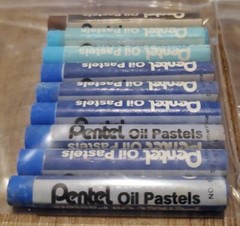 Pentel Oil Pastels 45 pc Some Duplicates Never Used Loose No Box 14 Colors