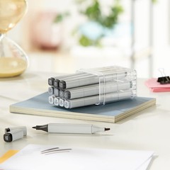 Copic Markers 12-Piece Cool Gray Set