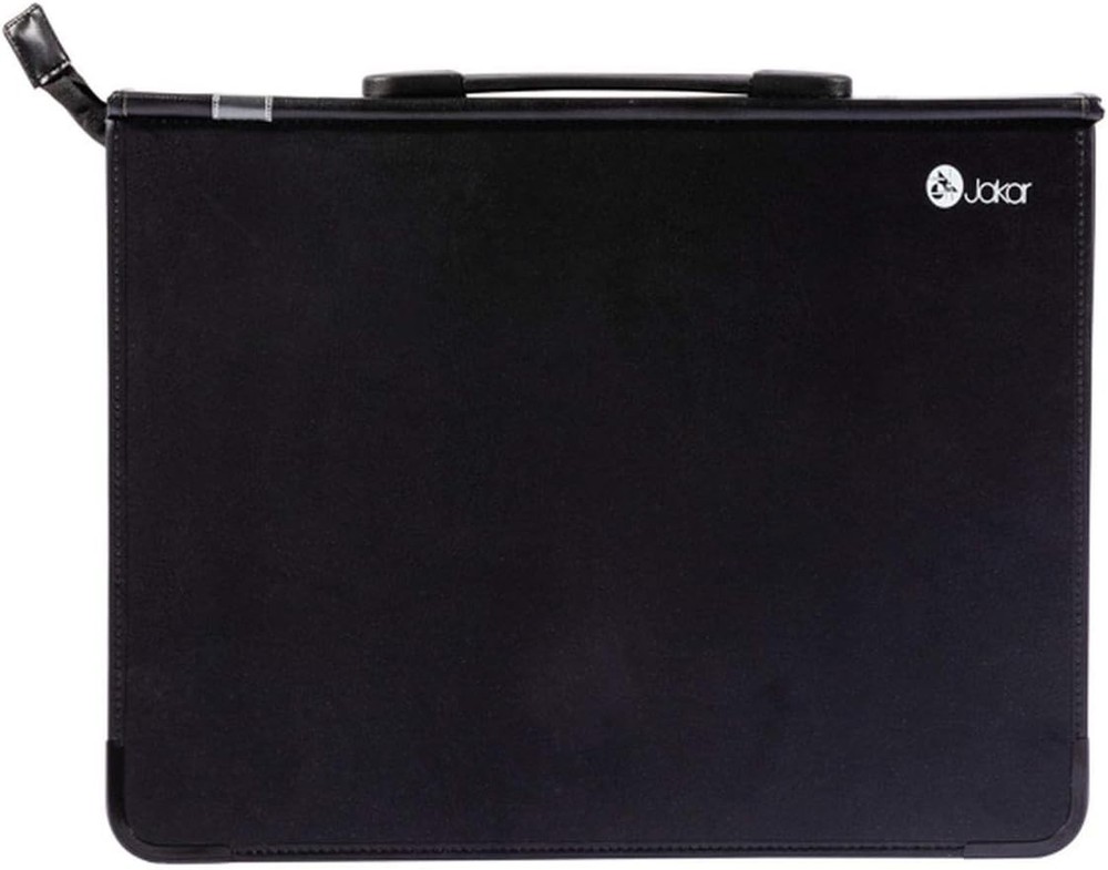 A4 Jakar Black Portfolio Hard Carry Case Ring Binder Project Art Work Folder