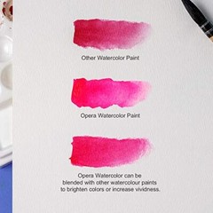 Paul Rubens Watercolor Paint 14 Vibrant Neon Colors Watercolor Paint Set, Opera