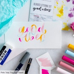 Tombow Blended Lettering Set Includes 5 Abt Brush Pens 1 Mono Pencil 1 Mono