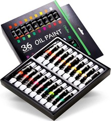 Juego De Pintura Al Oleo 36 Colores a Base De Aceite 12 ML/0,42 Oz X 36 Tubos