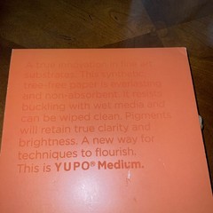 Yupo Medium Paper 9″X12″ 10 Sheets/Pkg White 74lb Legion Paper Watercolors