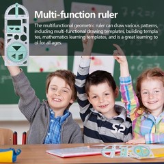 Multifunctional Ruler Geometric Drawing Template Measuring Drafting Tools NEW