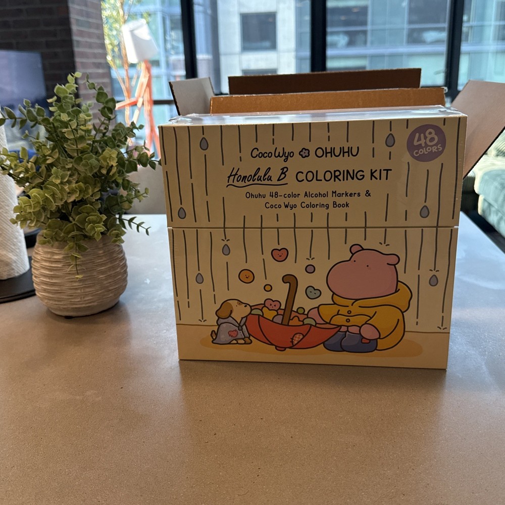 Ohuhu x Coco Wyo Cozy Mood Coloring Kit Honolulu B 48 Colors Alcohol Markers