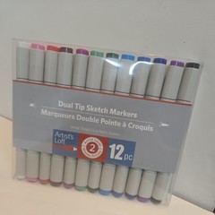 Artist’s Loft Dual Tip Jewel Tone Sketch Marker Set 12pc