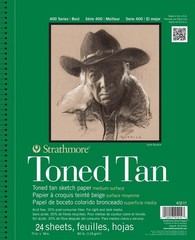 400 Series Toned Sketch Pad – 11×14, 24 Sheets, Acid-Free, Wirebound Elegance