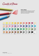 Conté à Paris Individual Art Pastel Pencils Available in 48 Colours