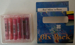 Art Spectrum Red Wine N Roses 6ix Pack Soft Pastels Crimson Rose Red Set