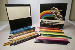 Vintage Berol Prismacolor 48 Color Art Set No. 455 – All 48- 47 New Only 1 Used