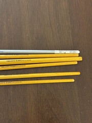 Artistic Products Mimik Hog Paint Brushes Set of 5. New plus silverwhite 1500 #4