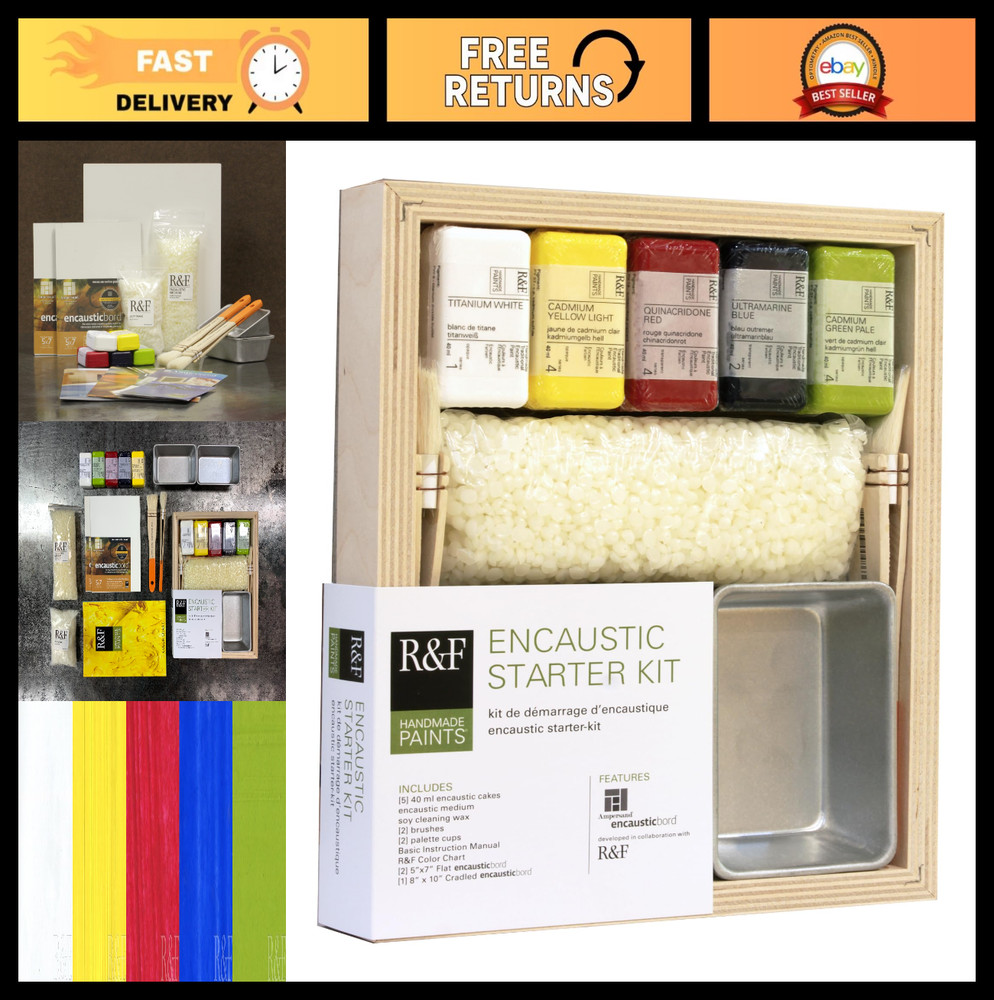 Professional Encaustic Paint Starter Kit – 14 Piece Set for Artists, Crafting &