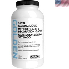 Acrylic Glazing Medium 32 Oz Bottle – Satin Finish for Decorative Painting