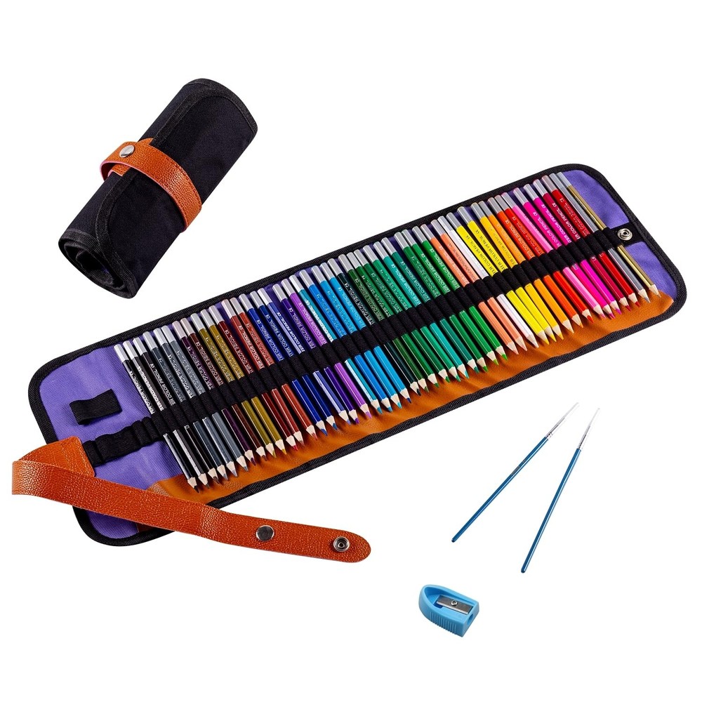 ARZASGO Watercolor Pencils Set, 48 Multi Colors Artist Colored Pencils for Ad…