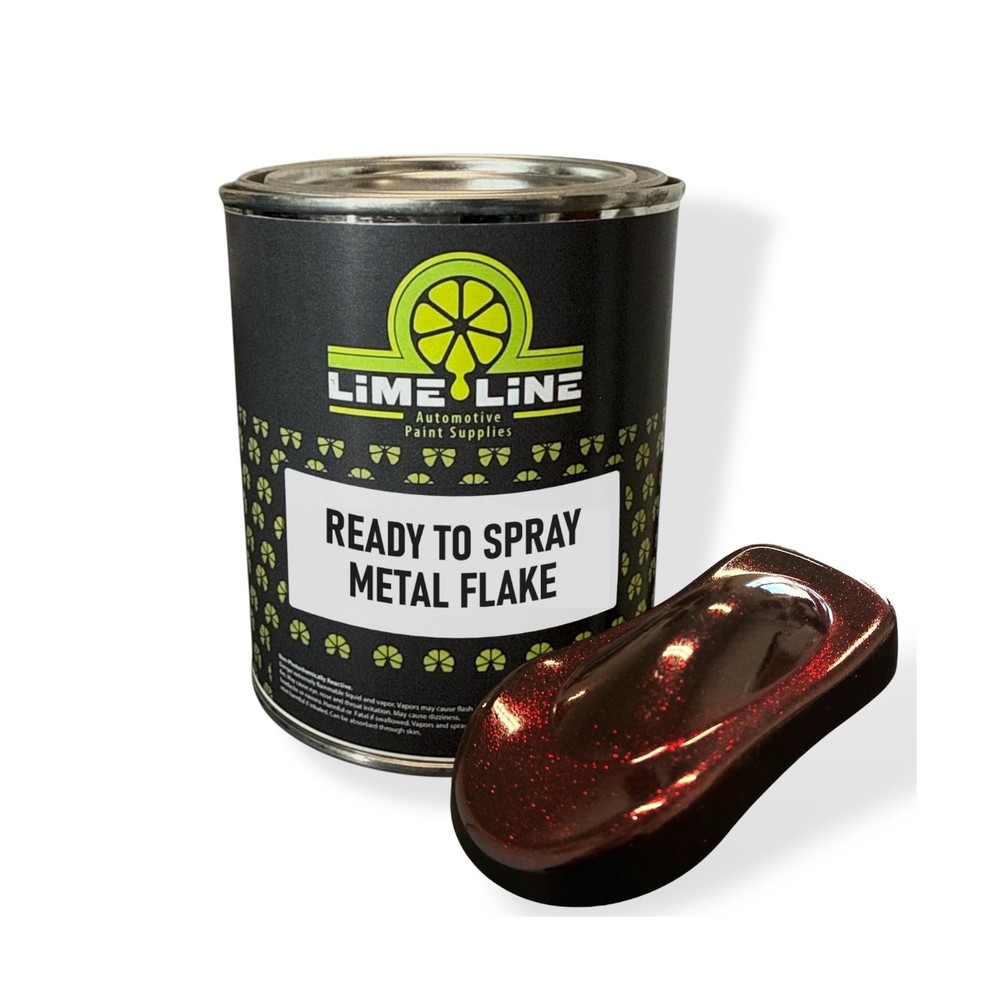 LiME LiNE Brandywine Metal Flake Automotive Basecoat- No Reducer Needed, Read…