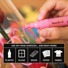 Acrylic Paint Markers-Set of 8 Paint Pens for Art,Fabric,Coloring and Journaling