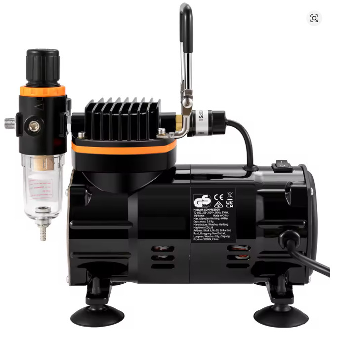 SucceBuy Airbrush Kit 120W Dual Action Electric Spray Gun Painting Kit