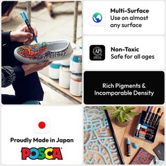 Mitsubishi Pencil Pc8k8c Boligrafo A Base De Agua, Punta Ancha, Nucleo Cuadr…