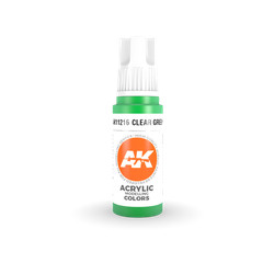 Clear Green 3G Acrylic Paint 17ml Bottle