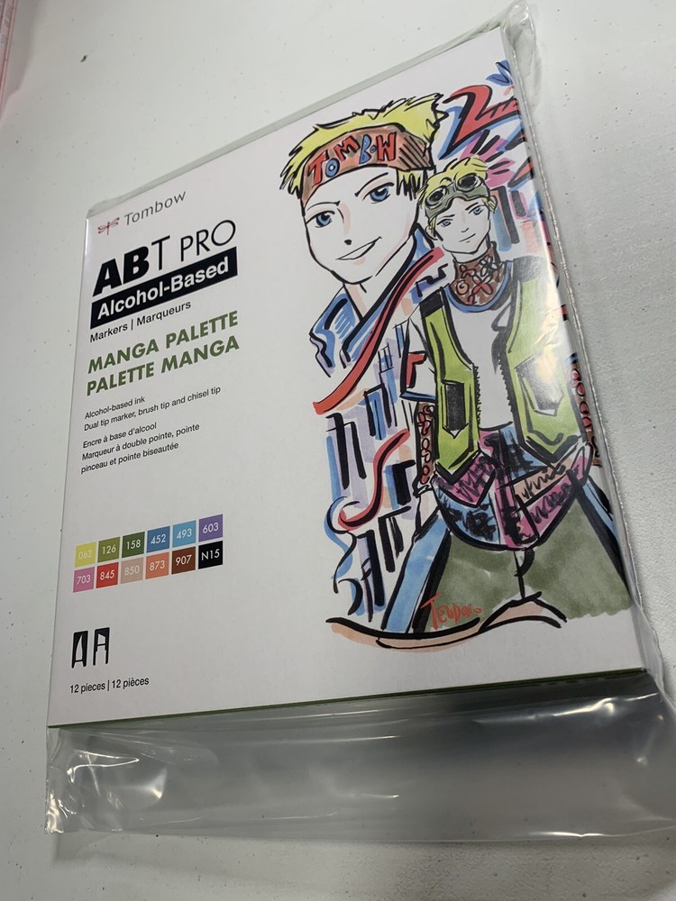 Tombow ABT PRO Alcohol-Based Art Markers, 12 Pack Manga Palette