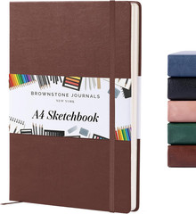 A4 Sketch Book Hardcover – 80 Sheets 100 GSM Paper 8.5″x11.5″, Lay Flat, Vega…