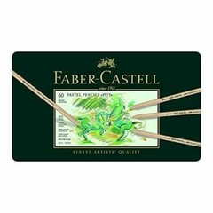 Faber-Castell FC112160 Pitt Pastel Pencils – 60-Pencil Tin Set
